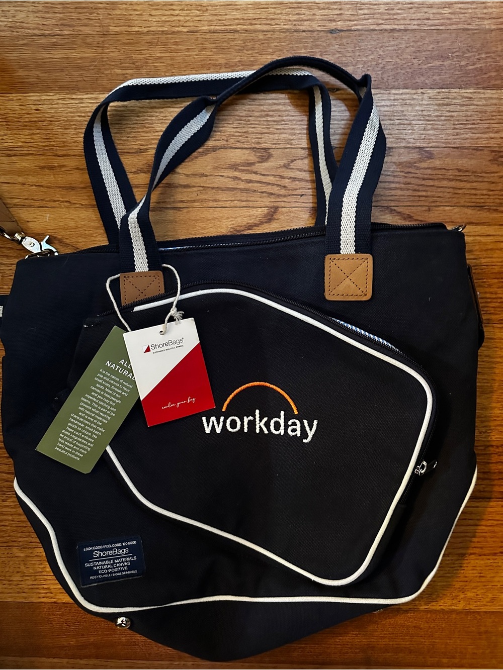 ShoreBags Pickleball Tote—roomy—NWT Dark Blue
